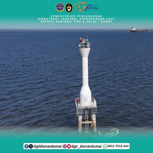 Perawatan Rambu Suar D di Selat Rupat, Pelampung Suar No 9 Selat Rupat, Pelampung Suar No 1, dan MPMT (Merah Putih Melajur Tegak) di Selat bengkalis.