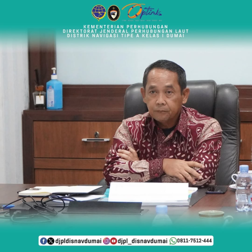 Kegiatan Sinkronisasi Teknis Penetapan Alur - Pelayaran Masuk Pelabuhan Selat Panjang Provinsi Riau melalui via Zoom