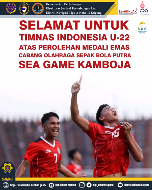 Ucapan Selamat untuk Timnas U-22 yang telah mendapatkan medali emas SEA Games 2023 Cambodia cabang olahraga sepak bola putra.