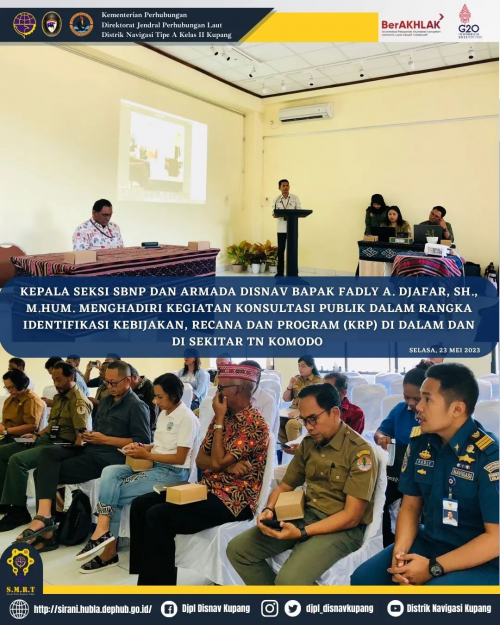 Kegiatan Konsultasi Publik dalam rangka identifikasi Kebijakan, Recana dan Program (KRP) di dalam dan di sekitar TN Komodo