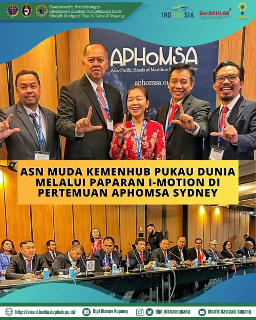 ASN Muda Direktorat Jenderal Perhubungan Laut Kemenhub Pertemuan ke-23 Asia Pacific Heads of Maritime Safety Agencies (APHoMSA) di Sydney, Australia