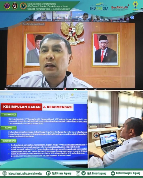Tindak Lanjut Pembentukan Kelompok Kerja Pelaksanaan Evaluasi Mandiri (Self Assessment) Penerapan Monitoring Pergerakan Kapal, Pemanduan dan Penundaan Kapal di Pelabuhan