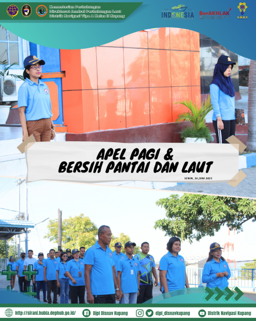 Apel pagi dan Bersih Pantai serta Laut Dalam Memperingati Hari Pelaut Sedunia