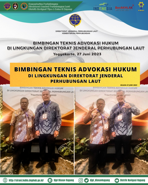 Bimbingan Teknis Advokasi Hukum di Lingkungan Direktorat Jenderal Perhubungan Laut