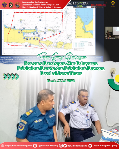 Fokus Group Discussion untuk Rencana Penetapan Alur Pelayaran Pelabuhan Branta dan Pelabuhan Bawean Provinsi Jawa Timur