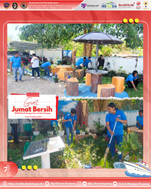 Giat Jumat Bersih Dihalaman Kantor
