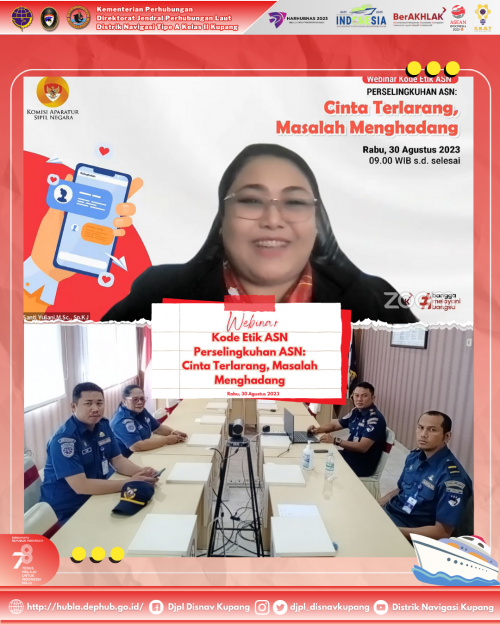 Kegiatan Webinar Kode Etik ASN terkait Perselingkuhan ASN