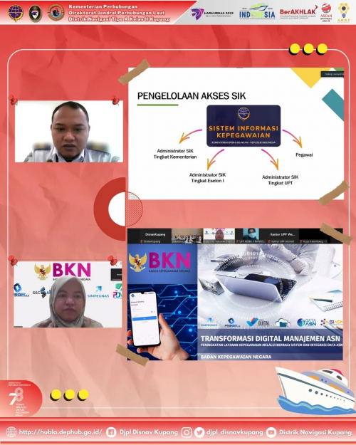 Pembinaan Dan Pengelolaan Database Kepegawaian Berbasis Web. Supervisi Database Kepegawaian Serta Validasi Pengelolaan Kepegawaian Tahun 2023