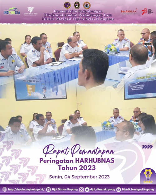 Rapat Pemantapan Peringatan HARHUBNAS Tahun 2023 Di Lingkup Dinas Pehubungan Provinsi NTT