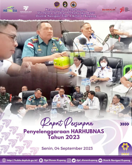 Rapat terkait Persiapan Penyelenggaraan HARHUBNAS Tahun 2023