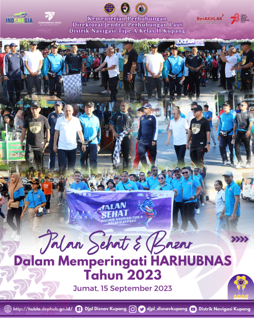Kegiatan Jalan Sehat dan Bazar yang diselenggarakan oleh Dinas Perhubungan Provinsi Nusa Tenggara Timur