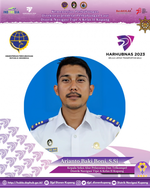 Ucapan Selamat Hari Perhubungan Nasional (HARHUBNAS) yang ke - 53 Tahun 2023 oleh Kadisnav dan staf pegawai