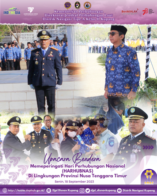 Upacara Peringatan Hari Perhubungan Nasional Tahun 2023 di Lingkungan  Provinsi Nusa Tenggara Timur