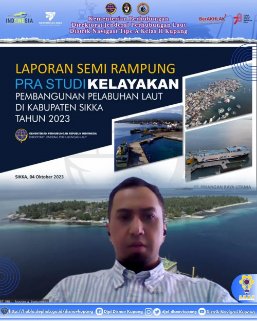 Pembahasan Evaluasi Laporan Draft Final Pekerjaan Pra Studi Kelayakan (Pre Feasibility Study) Pembangunan Pelabuhan Laut TA.2023 pada lokasi Kabupaten Mappi Provinsi Papua Selatan dan Kabupaten Sikka Provinsi NTT