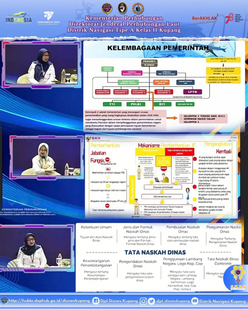 Pelatihan Pengenalan Kepegawaian Tata Naskah Dinas dan Pengadaan Barang atau Jasa Pemerintah Kementerian Perhubungan Tahun 2023