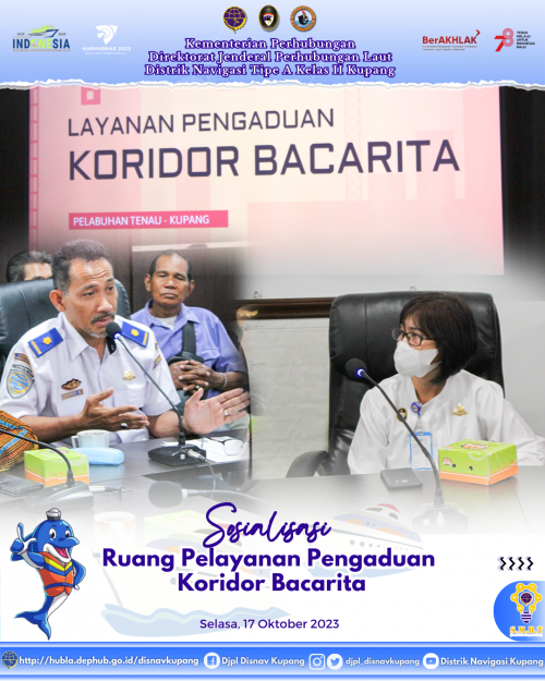 Sosialisasi Ruangan Pelayanan Pengaduan Koridor Bacarita