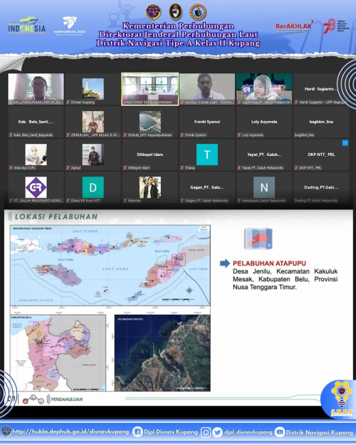 Pembahasan Laporan Draft Final Pekerjaan Studi Rencana Induk Pelabuhan Atapupu Provinsi Nusa Tenggara Timur