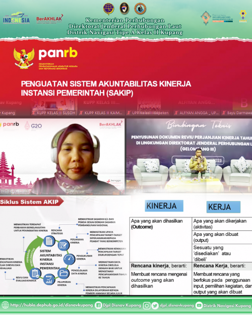 Bimbingan Teknis Penyusunan Dokumen Reviu Perjanjian Kinerja Tahun 2023 di Lingkungan Direktorat Jenderal Perhubungan Laut (Gelombang III)