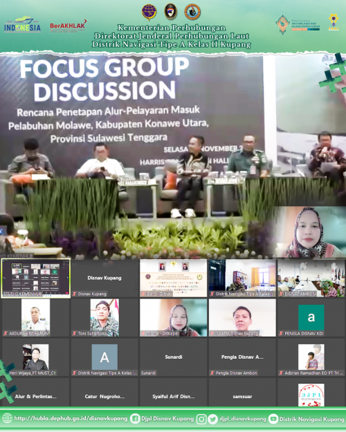 Focus Group Discussion (FGD) Rencana Penetapan Alur-Pelayaran Masuk Pelabuhan Molawe, Provinsi Sulawesi Tenggara