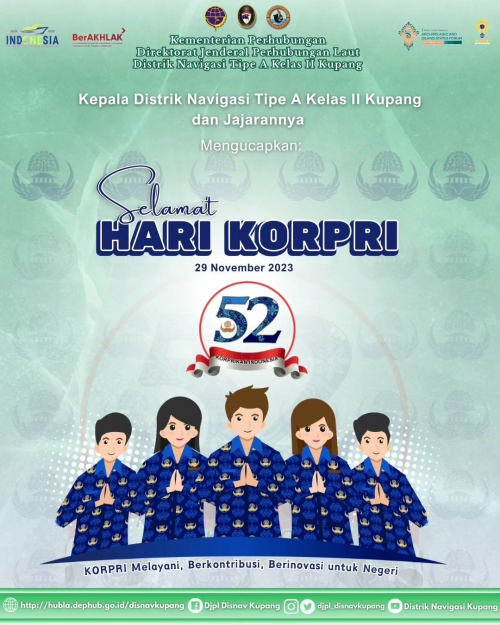 Ucapan Selamat Hari KORPRI yang Ke-52 (29 November 2023)