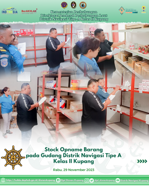 Stock Opname Barang pada Gudang Distrik Navigasi Tipe A Kelas II Kupang