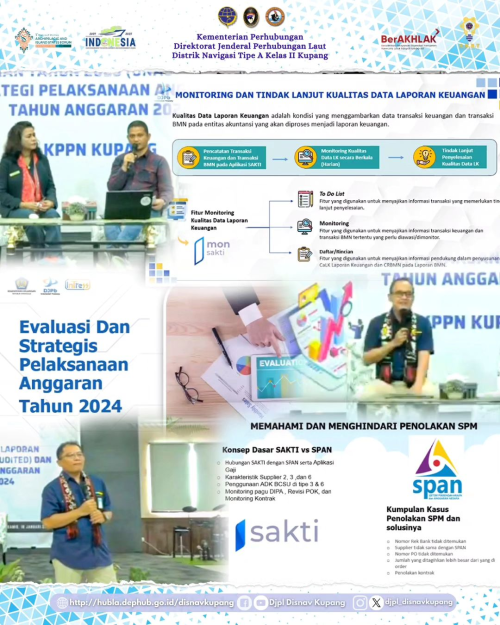Sosialisasi Penyusunan dan Penyampaian Laporan Keuangan Tahun 2023 (Unaudited) dan Strategi Pelaksanaan Anggaran Tahun 2024