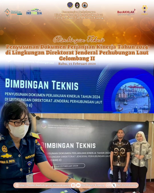 Bimbingan Teknis Penyusunan Dokumen Perjanjian Kinerja Tahun 2024 di Lingkungan Direktorat Jenderal Perhubungan Laut (Gelombang II)