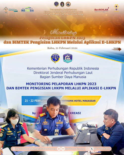 Monitoring Pelaporan LHKPN 2023 dan BIMTEK Pengisian LHKPN Melalui Aplikasi E-LHKPN