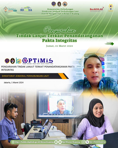 Pengarahan Tindak Lanjut terkait Penandatanganan Pakta Integritas
