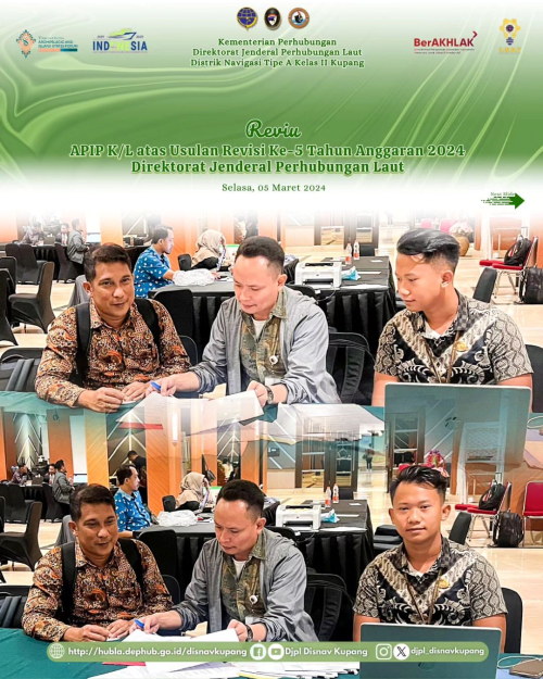 Reviu APIP K/L atas Usulan Revisi Ke-5 TA.2024 Direktorat Jenderal Perhubungan Laut