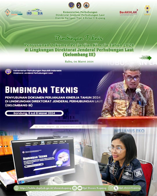 Bimbingan Teknis Penyusunan Dokumen Perjanjian Kinerja Tahun 2024 di Lingkungan Direktorat Jenderal Perhubungan Laut (Gelombang III)