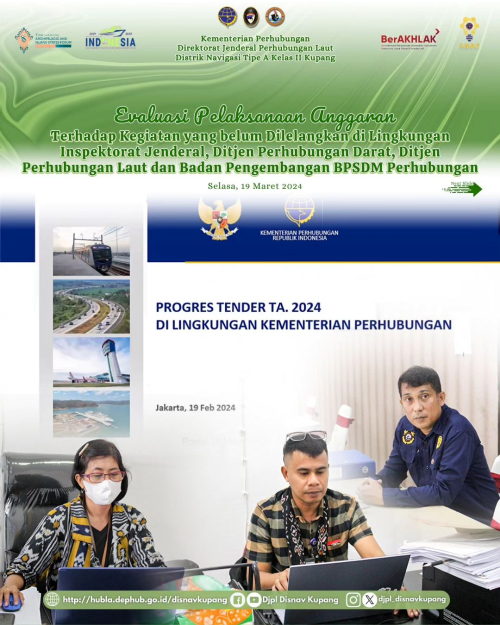 Evaluasi Pelaksanaan Anggaran terhadap Kegiatan yang belum Dilelangkan di Lingkungan Inspektorat Jenderal, Ditjen Perhubungan Darat, Ditjen Perhubungan Laut dan BPSDM Perhubungan