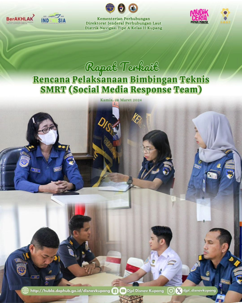 Rapat internal terkait rencana pelaksanaan Bimbingan Teknis SMRT