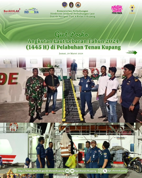 Posko Angkutan Laut Lebaran Tahun 2024 (1445 H)