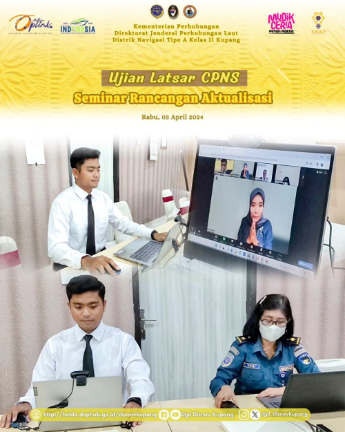 Kasubbag Tata Usaha Ibu Yenia D. Patty, SH., M.Hum. mendampingi sebagai mentor pada ujian latsar CPNS Seminar Rancangan Aktualisasi yang dilakukan oleh Bapak Denny Alfaruq Staf Tata Usaha