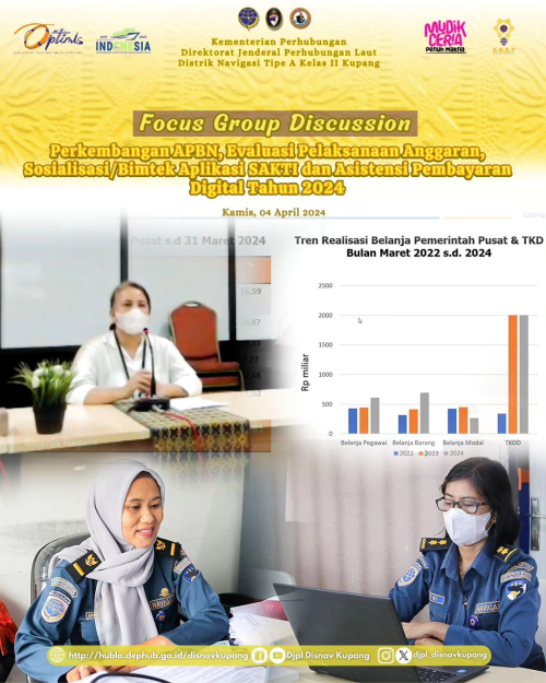 FGD Perkembangan APBN, Evaluasi Pelaksanaan Anggaran, Sosialisasi atau BIMTEK Aplikasi SAKTI dan Asistensi Pembayaran Digital Tahun 2024