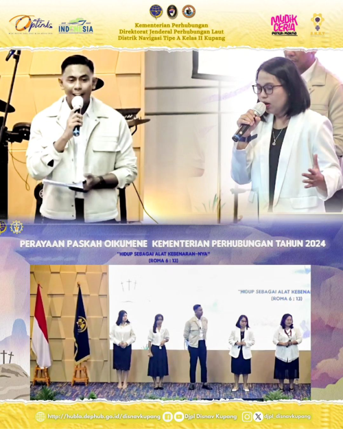 Ibadah Perayaan Paskah Persekutuan Oikumene Kementerian Perhubungan bersama Bapak Pdt. Jonathan Prawira dan Rm. Antonius Widada, CP. dengan mengangkat tema "Hidup Sebagai Alat Kebenaran"