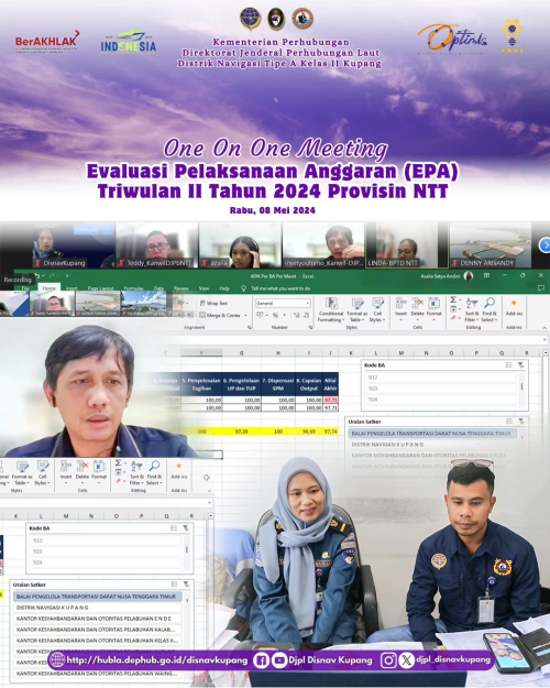 One On One Meeting Evaluasi Pelaksanaan Anggaran (EPA) Triwulan II Tahun 2024 Provisi NTT