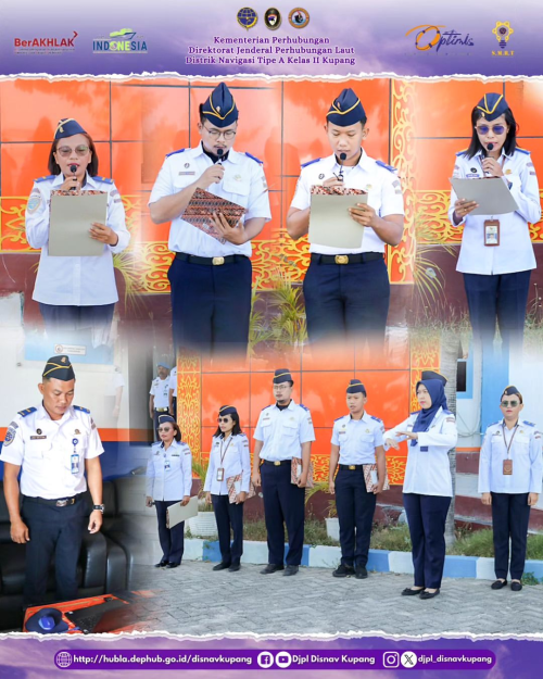 Giat Rutin Apel Pagi dan Penyerahan SK Kenaikan Pangkat Reguler dan Penyesuaian Ijazah bagi 8 Orang Pegawai dan Penyerahan SK Pemberian Kenaikan Pangkat Pengabdian, Pemberhentian dan Pemberian Pensiun Pegawai Negeri Sipil yang mencapai batas Usia Pensiun dan Pensiun Janda