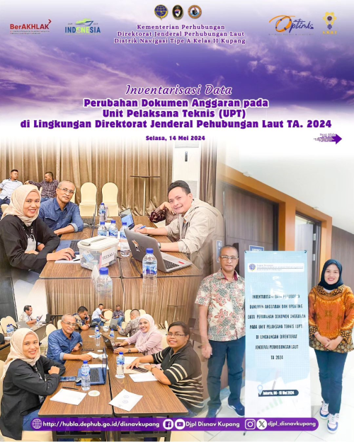 Inventarisasi Data Perubahan Dokumen Anggaran pada Unit Pelaksana Teknis (UPT) di Lingkungan Direktorat Jenderal Perhubungan Laut TA.2024