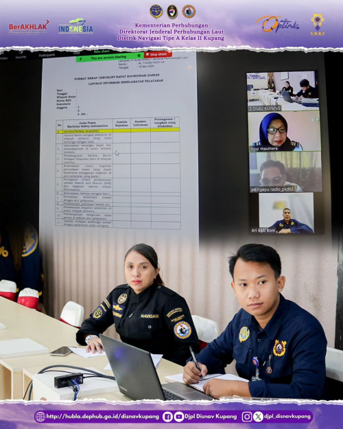 Rapat Internal dengan agenda Koordinasi Penyelenggaraan Penyiaran Informasi Keselamatan Pelayaran (Maritime Safety Information/MSI).