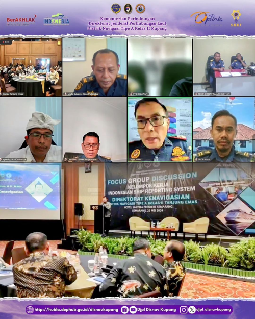 Focus Group Discussion (FGD) Kelompok Kerja Indonesia Ship Reporting System Direktorat Kenavigasian dan Distrik Navigasi Tipe A Kelas II Tanjung Emas