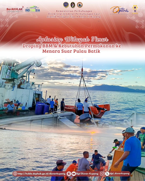 Aplosing wilayah Timur, berikut merupakan aktivitas Droping BBM & Kebutuhan Permakanan ke Menara Suar Pulau Batik.