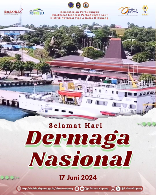 Ucapan Selamat Hari Dermaga Nasional 2024.