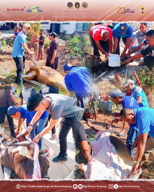 Pemotongan Hewan Kurban dalam rangka hari raya Idul Adha 1445 Hijriah