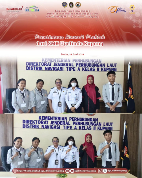 penerimaan Siswa/i Praktek Kerja Lapangan (PKL) dari SMK Uyelindo Kota Kupang dengan jurusan Teknik Komputer & Jaringan (TKJ) dan Rekayasa Perangkat Lunak (RPL).