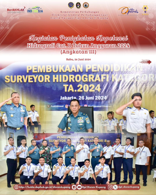 Kegiatan Peningkatan Kompetensi Surveyor Hidrografi Cat.B Tahun Anggaran 2024 (Angkasa III)