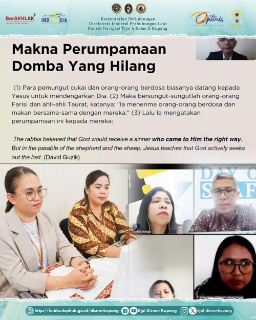 Ibadah Oikumene Kementerian Perhubungan yang di Pimpin oleh Bapak Pdt. Junius Najoan, M.Th