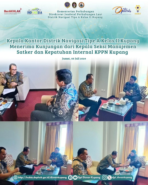 Kunjungan dari Bapak Edi Suwignyo Kepala Seksi Manajemen Satker dan Kepatuhan Internal KPPN Kupang