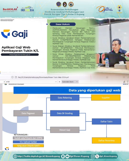 Sosialisasi Pembayaran Tunjangan Kinerja Pegawai pada Kementerian/Lembaga Melalui Aplikasi Gaji Web